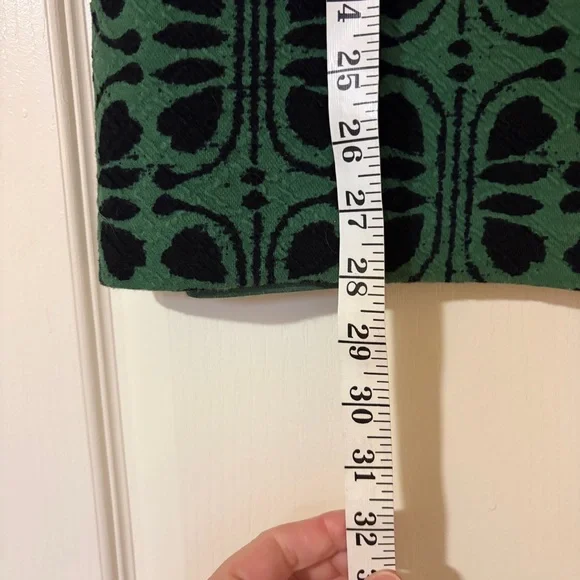 Maeve Green and Black Patterned Skirt - Picture 6 of 9